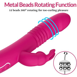Buy Automatic Up-Down Thrusting Rabbit Vibrator Sex Toy in Bikaner