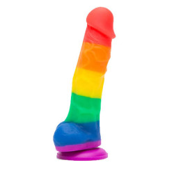Rainbow suction Realistic Dildo Non Vibrator