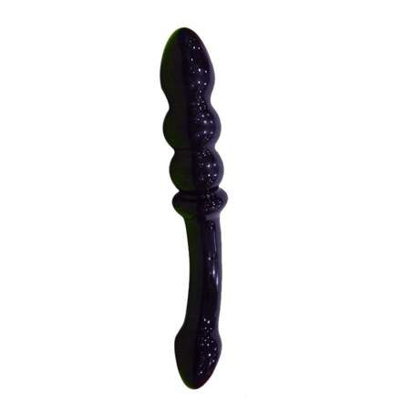 Shop Dual Pleasure Black Glass Dildo Sex Toys In Bagalkote