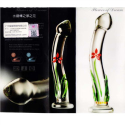 Flower Crystal Glass Dildo Sex Toy In Shivamogga