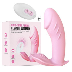 Fancy Wireless Remote Control Clamshell Panty Anal + Pussy Vibrator
