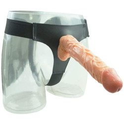 10 Inch Harness Strap on Cock Realistic Flesh Large Dildo Flexible Penis with Powerful Suction Cup for Lesbian Couples