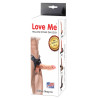 Love Me Hollow Strap On Dildo With Vibration