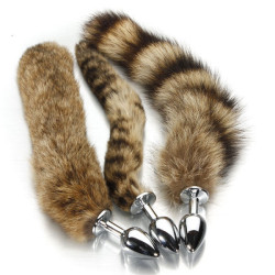 Buy Fox Tail Brown Plated Metal Anal Plugs Sex Toys In Panchkula