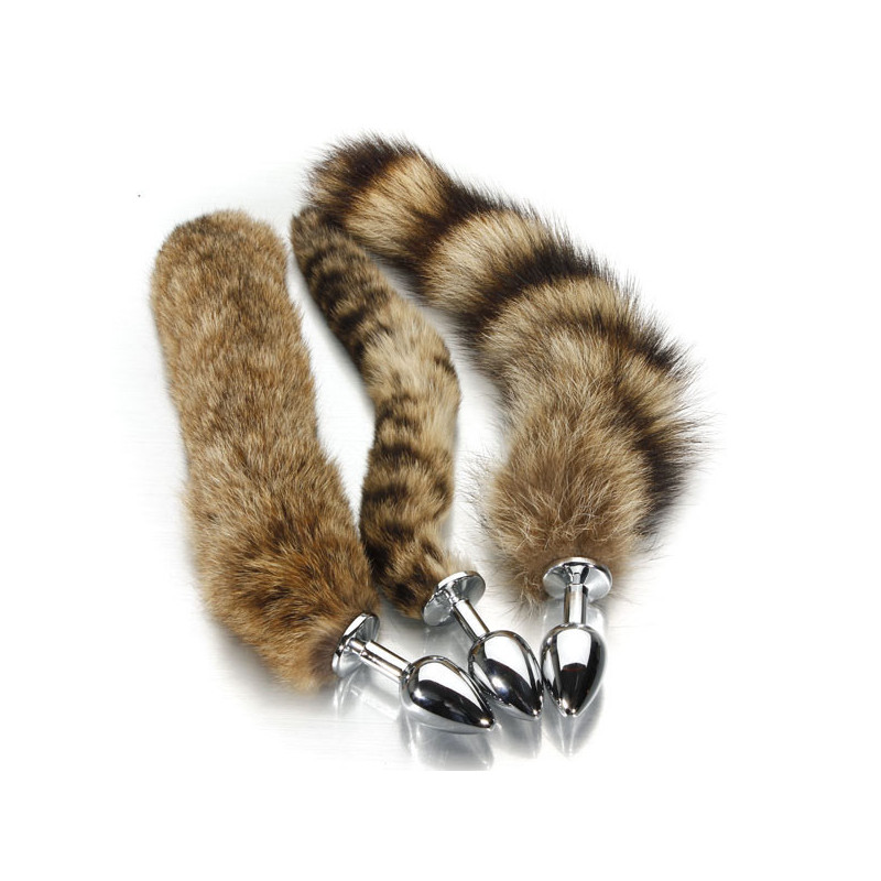 Buy Fox Tail Brown Plated Metal Anal Plugs Sex Toys In Panchkula