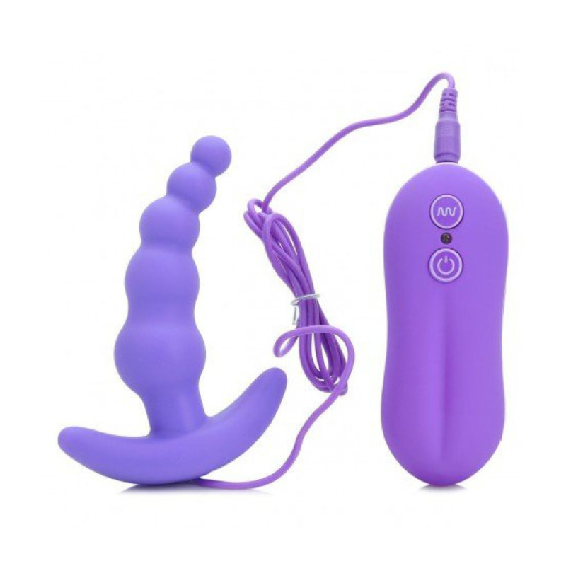VIBRATING ANAL PLUG BEADS PROSTATE MASSAGER