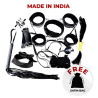 Shop Full Leather BDSM SEX KIT Black Color Sex Toys In Porbandar